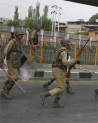 Kashmir in curfew Kashmir in curfew