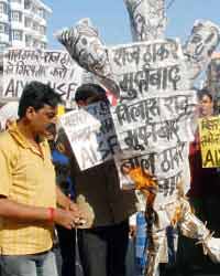 Students protest in Patna Students protest in Patna
