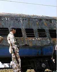 Train torched at yard Train torched at yard