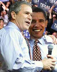 George Bush and Barack Obama (file photo) George Bush and Barack Obama (file photo)