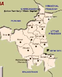 Haryana map Haryana map