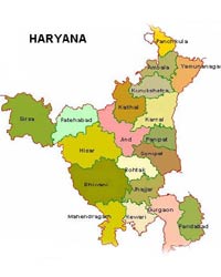 Haryana map Haryana map