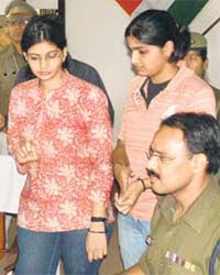 Priyanka & Anju in Police custody Priyanka & Anju in Police custody
