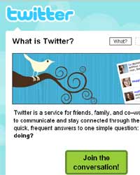 Web page of Twitter.com Web page of Twitter.com