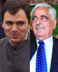 Omar Abdullah and Mufti Mohammad Sayeed Omar Abdullah and Mufti Mohammad Sayeed