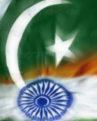 India Pakistan flags India Pakistan flags
