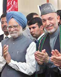 Manmohan Singh, Hamid Karzai Manmohan Singh, Hamid Karzai
