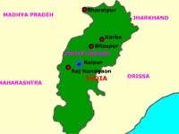 Chhattisgarh-map Chhattisgarh-map