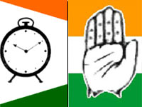 NCP, Congress flags NCP, Congress flags