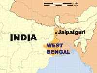Jalpaiguri in India map Jalpaiguri in India map