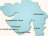 Gujrat Map Gujrat Map
