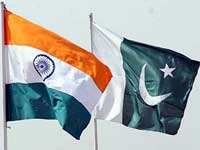 India, Pakistan flags India, Pakistan flags