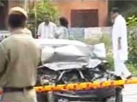 Smashed car found in Rohini Smashed car found in Rohini