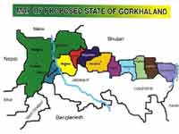 Gorkhaland Map Gorkhaland Map