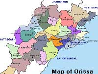 Orissa Map Orissa Map