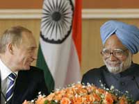 Vladimir Putin, Manmohan Singh Vladimir Putin, Manmohan Singh