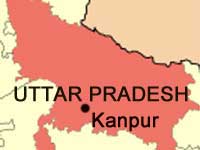 Kanpur in UP map Kanpur in UP map