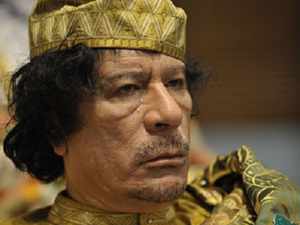 Former Libyan leader Moammar Gaddafi Former Libyan leader Moammar Gaddafi