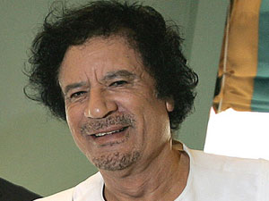 Former Libyan leader Muammar Gaddafi Former Libyan leader Muammar Gaddafi