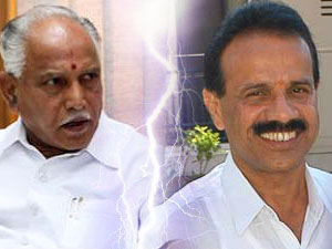 BS Yeddyurappa and DV Sadananda Gowda BS Yeddyurappa and DV Sadananda Gowda