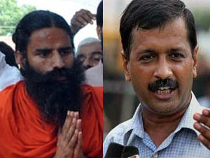 Baba Ramdev, Arvind Kejriwal Baba Ramdev, Arvind Kejriwal