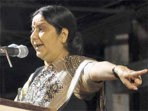Opposition leader Sushma Swaraj Opposition leader Sushma Swaraj