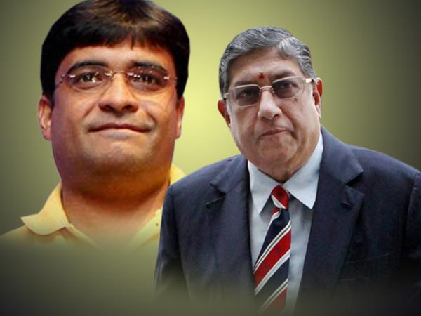 N Srinivasan denies receiving warning from ICC on Gurunath-bookies link. N Srinivasan denies receiving warning from ICC on Gurunath-bookies link.