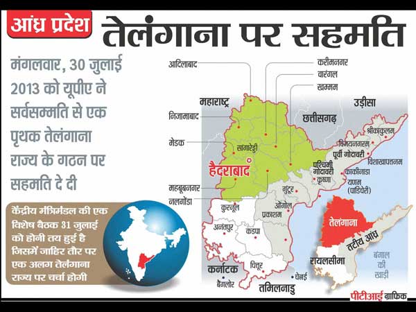 पृथक तेलंगाना राज्य के गठन