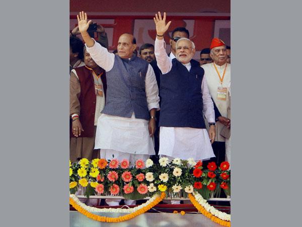 नरेंद्र मोदी और राजनाथ सिंह 