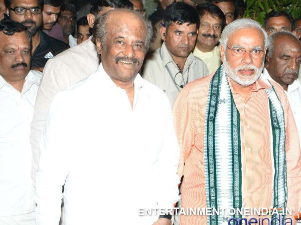 रजनी से मिले मोदी