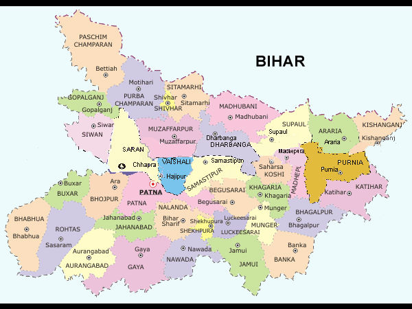 bihar map bihar map
