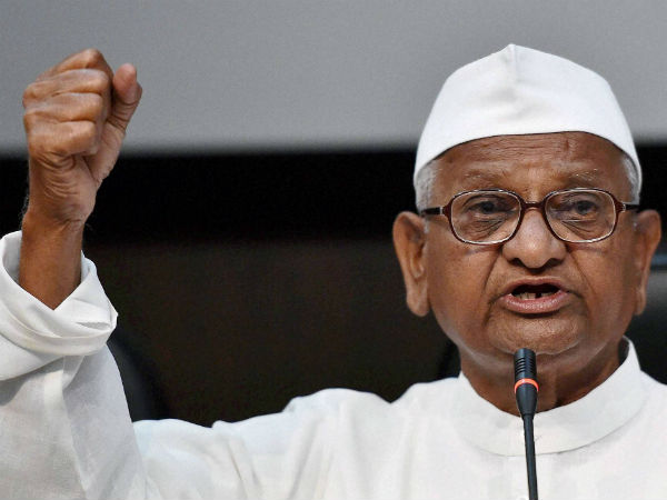 Social activist Anna Hazare Social activist Anna Hazare