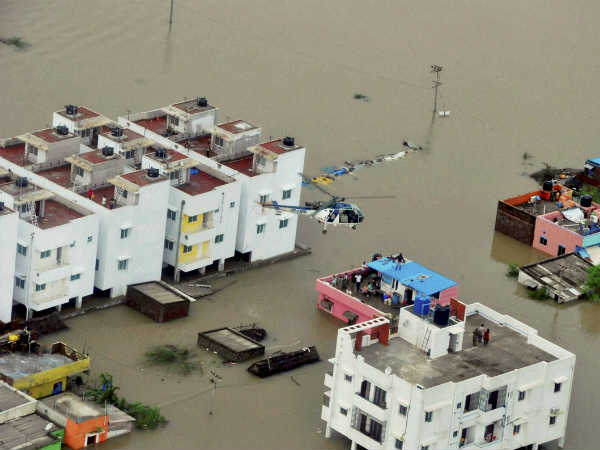 Chennai Rain 2015 Pics: एरियल व्यू