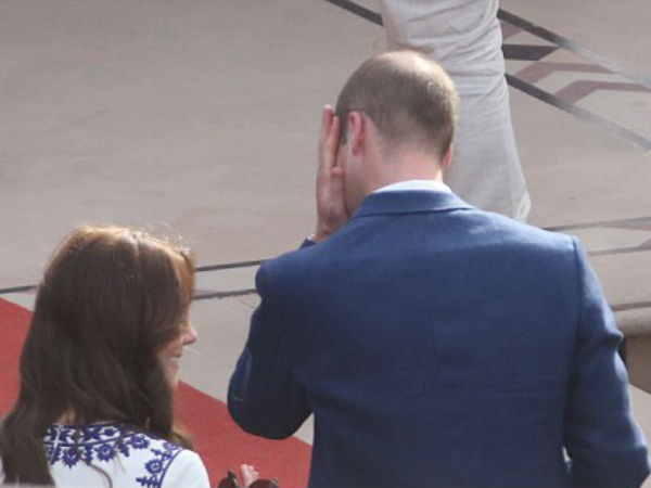 Prince William crying at the Taj Mahal 