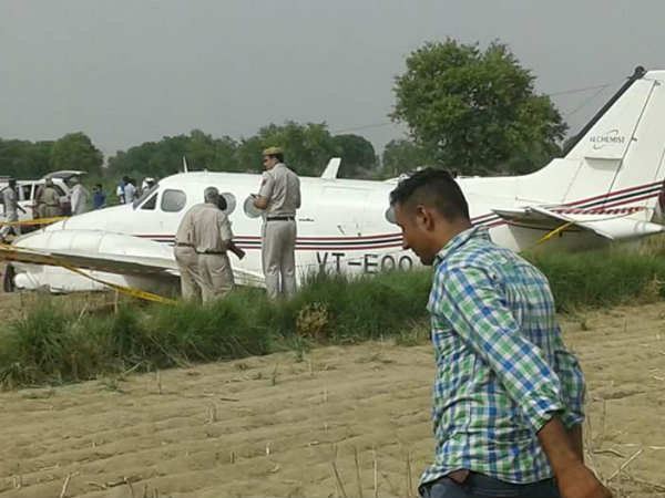 Air Ambulance with seven on board crash lands in Najafgarh