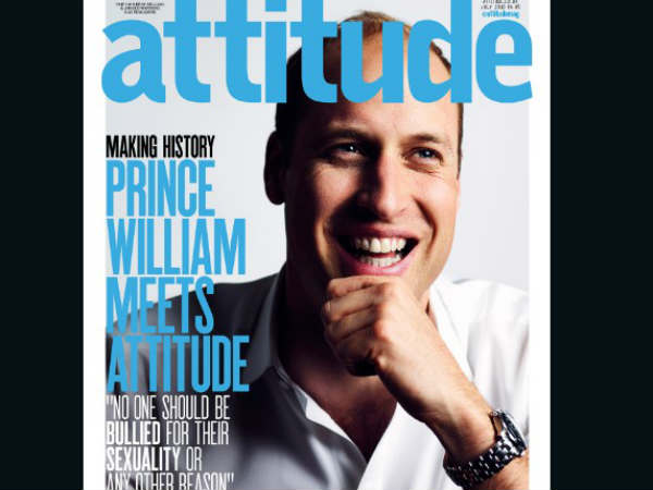 Prince William on Gay Magazine’s cover page Prince William on Gay Magazine’s cover page