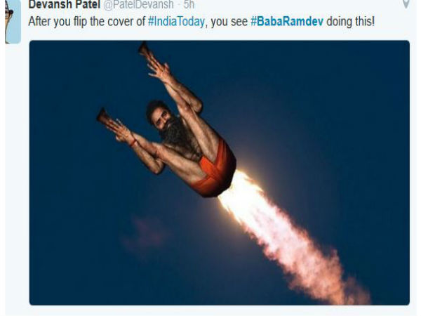  मैगजीन के कवर पेज पर दिखें बाबा 