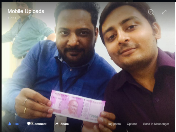 नया नोट गुलाबी रंग का
