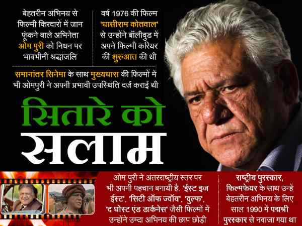 ओम पुरी के निधन से बॉलीवुड जगत हैरान, बोमन इरानी ने कहा- हमने एक जूनून खो दिया ओम पुरी के निधन से बॉलीवुड जगत हैरान, बोमन इरानी ने कहा- हमने एक जूनून खो दिया