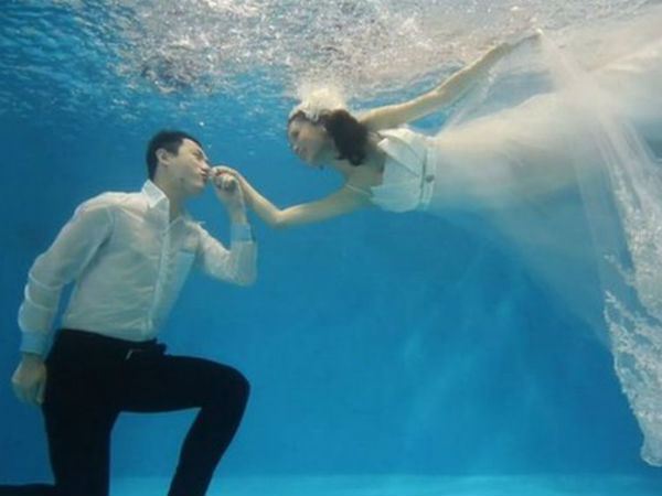Kerala couple gets married under the sea; a first in India Kerala couple gets married under the sea; a first in India