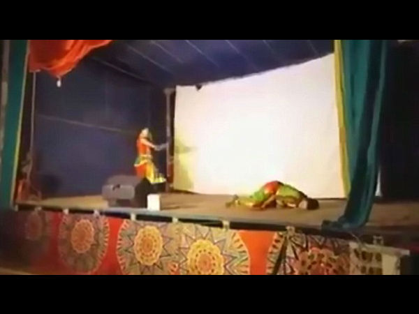 Dancer collapses and dies on stage during live show but audience think it is all part of the ACT Dancer collapses and dies on stage during live show but audience think it is all part of the ACT