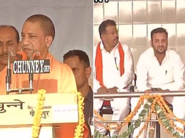 मुख्यमंत्री योगी आदित्यनाथ के साथ मंच पर दिखे हत्या के आरोपी विधायक अमनमणि त्रिपाठी, पैर भी छुआ मुख्यमंत्री योगी आदित्यनाथ के साथ मंच पर दिखे हत्या के आरोपी विधायक अमनमणि त्रिपाठी, पैर भी छुआ