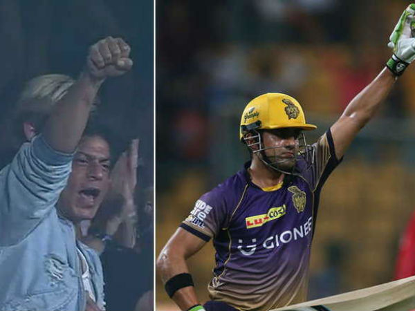गंभीर के विनिंग एक्शन को शाहरुख ने किया कॉपी