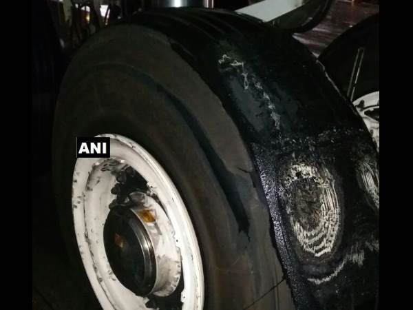 Etihad Airways flight experienced tyre deflation after landing in mumbai Etihad Airways flight experienced tyre deflation after landing in mumbai