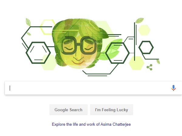 Google Doodle Asima Chatterjee Google Doodle Asima Chatterjee