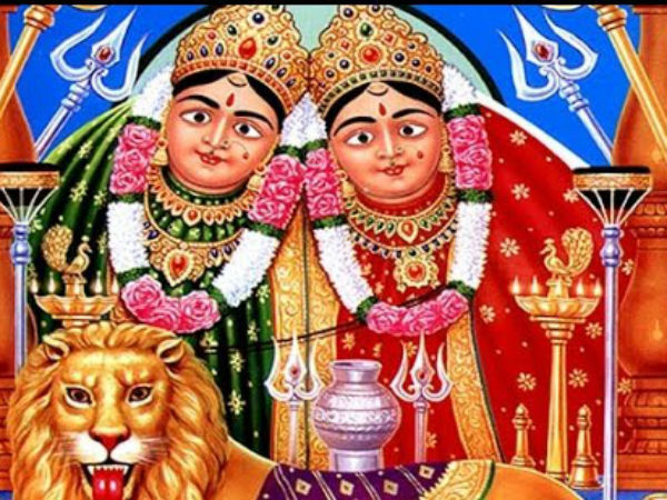 महालक्ष्मी, महाकाली और महागौरी