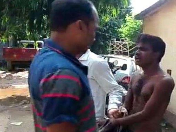 Public beat young man for propose a girl Public beat young man for propose a girl