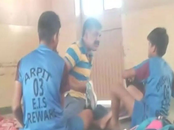 Two students at a Rewari school beaten by teacher with a shoe In Haryana Two students at a Rewari school beaten by teacher with a shoe In Haryana
