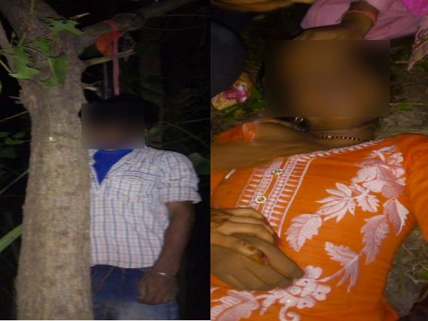 husband wife dead body found in jungle Bareilly husband wife dead body found in jungle Bareilly