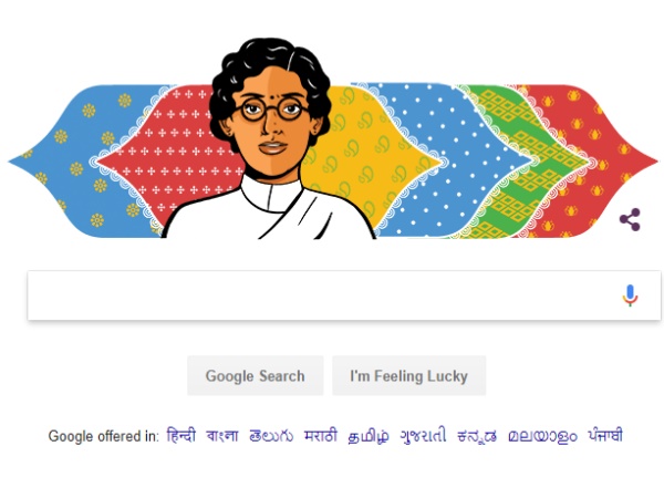 Google Doodle Anasuya Sarabhai Google Doodle Anasuya Sarabhai